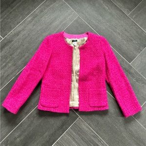 J. Crew Pink Tweed Blazer